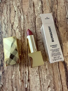 Burberry Satin Lipstick 93 Russet - Deep Rose Brown Shade
